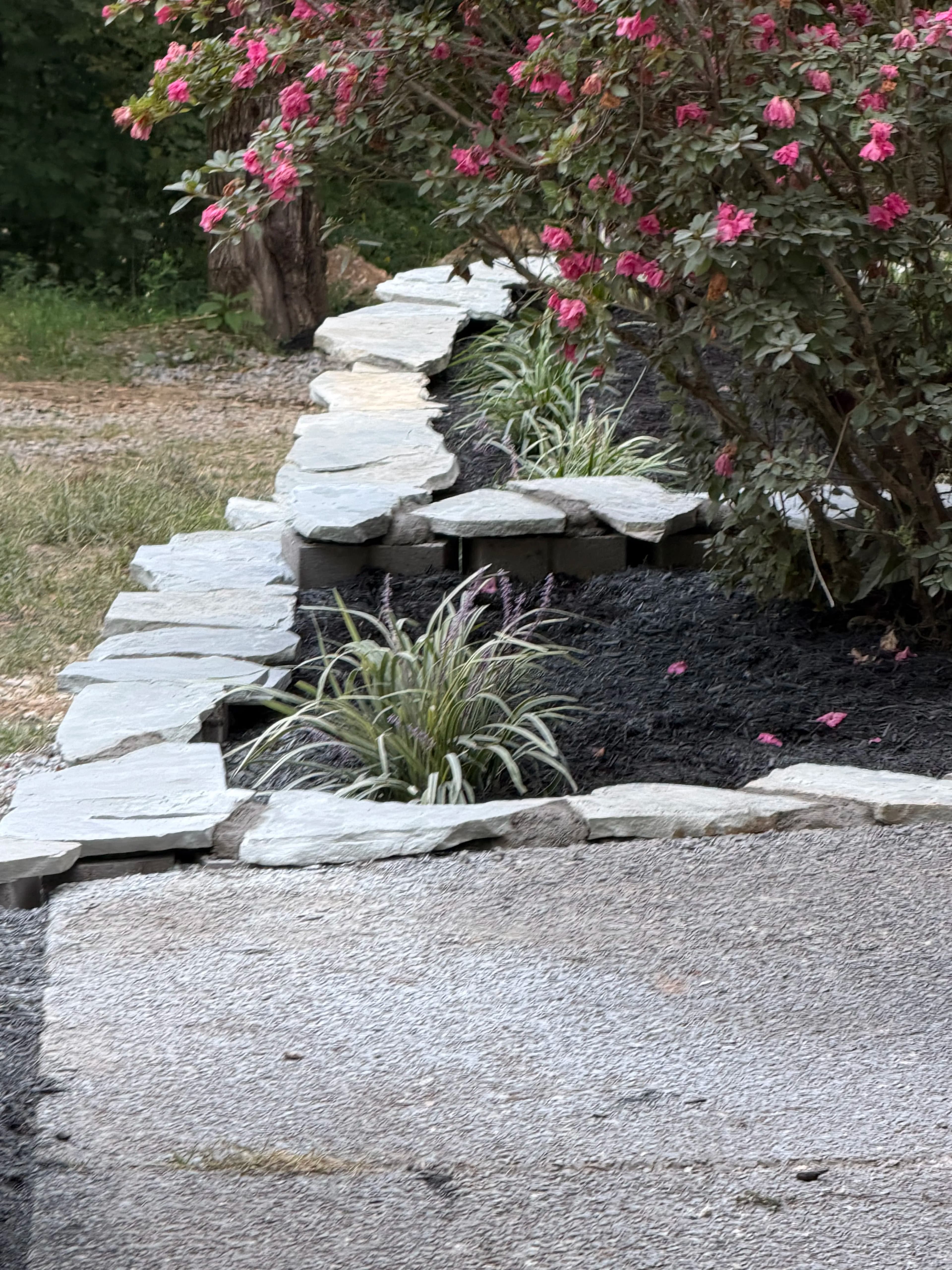 Project Retaining Wall Features and Landscaping at a Contractor's Personal Home image