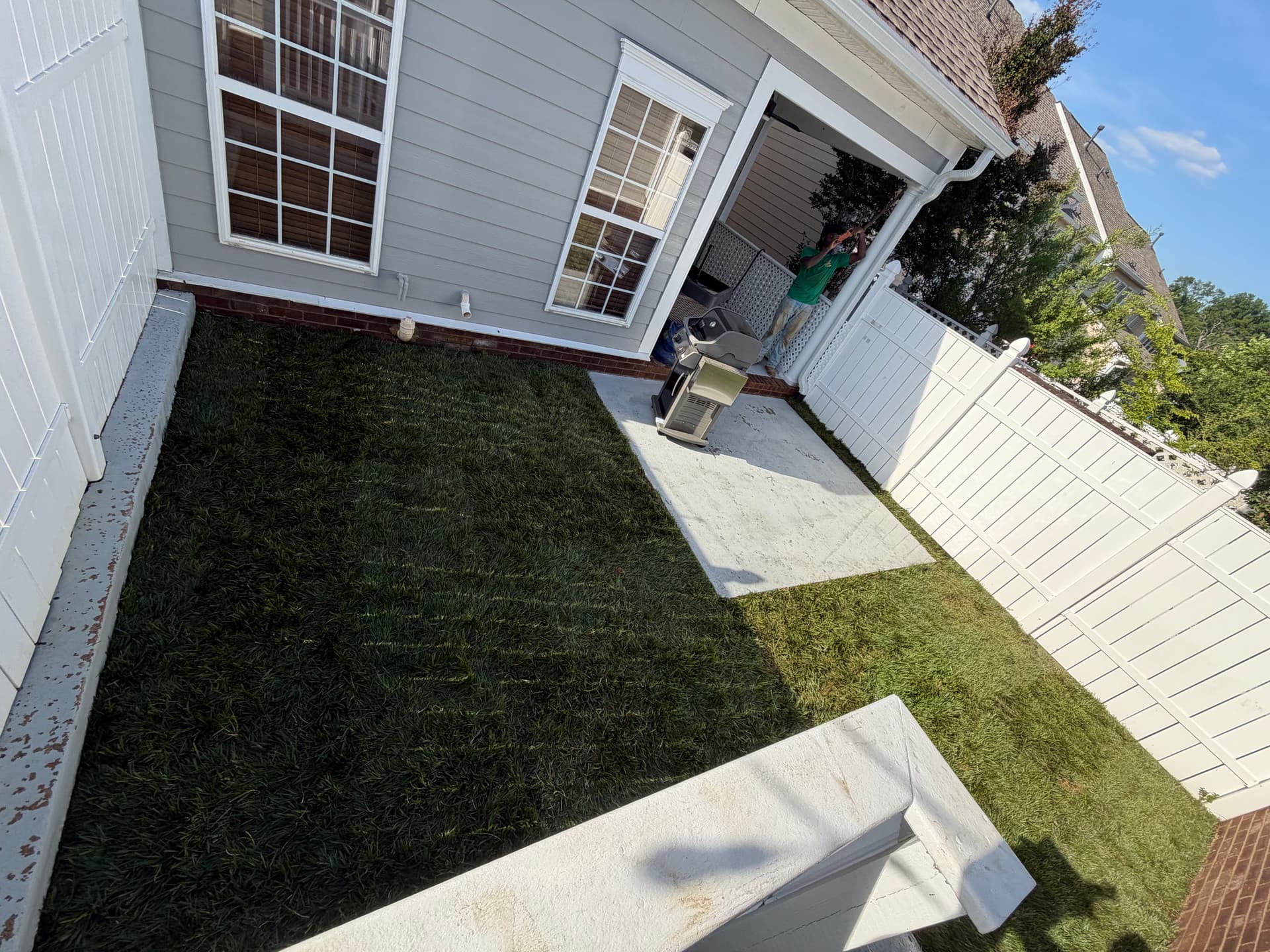 Old Concrete Out, Fresh Sod In - A Backyard Made Usable Again image