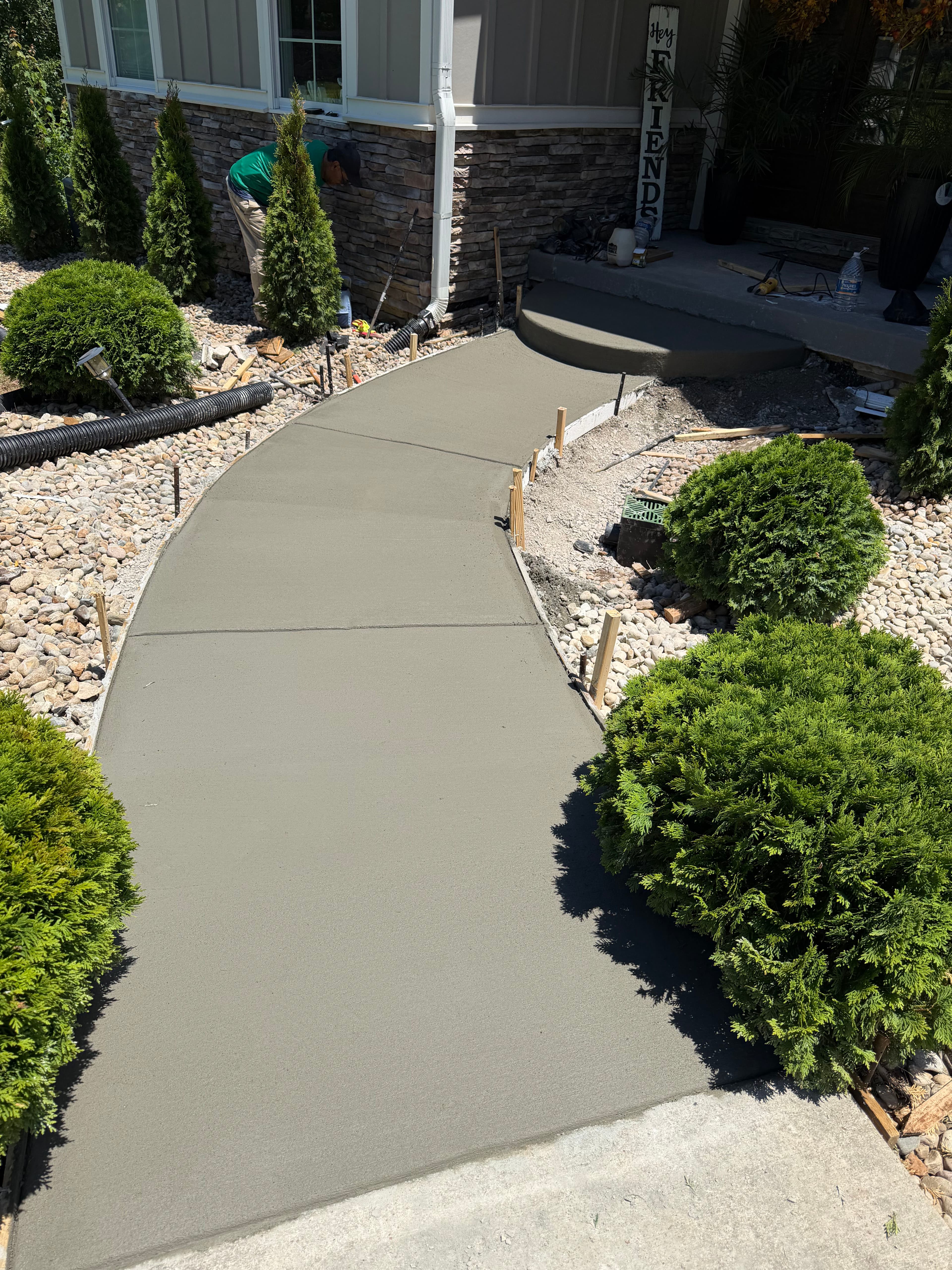 Project Concrete Walkway and Drainage Fix in Fairview TN image