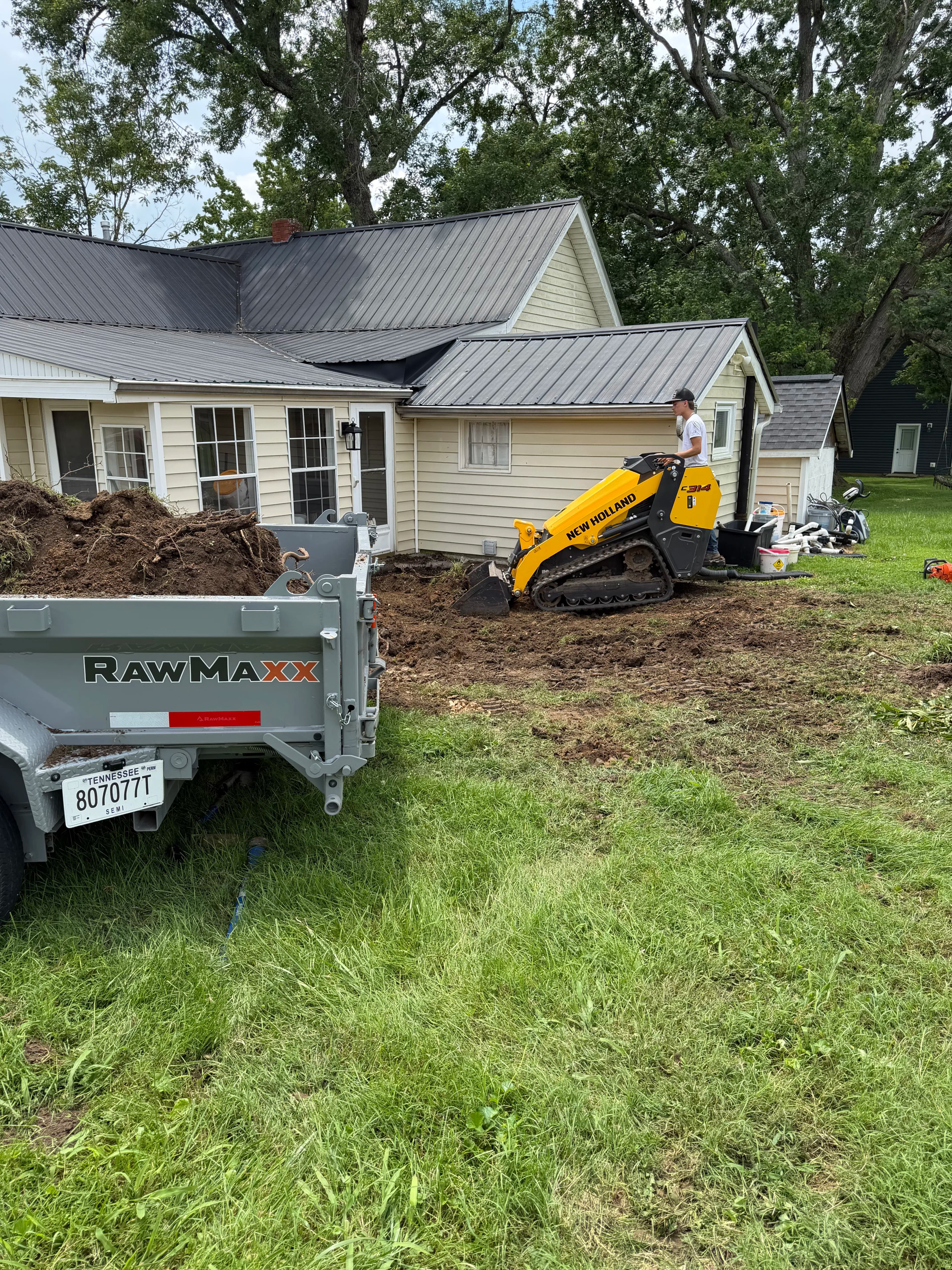 Project Paver Patio Ground Prep Underway in Burns TN image
