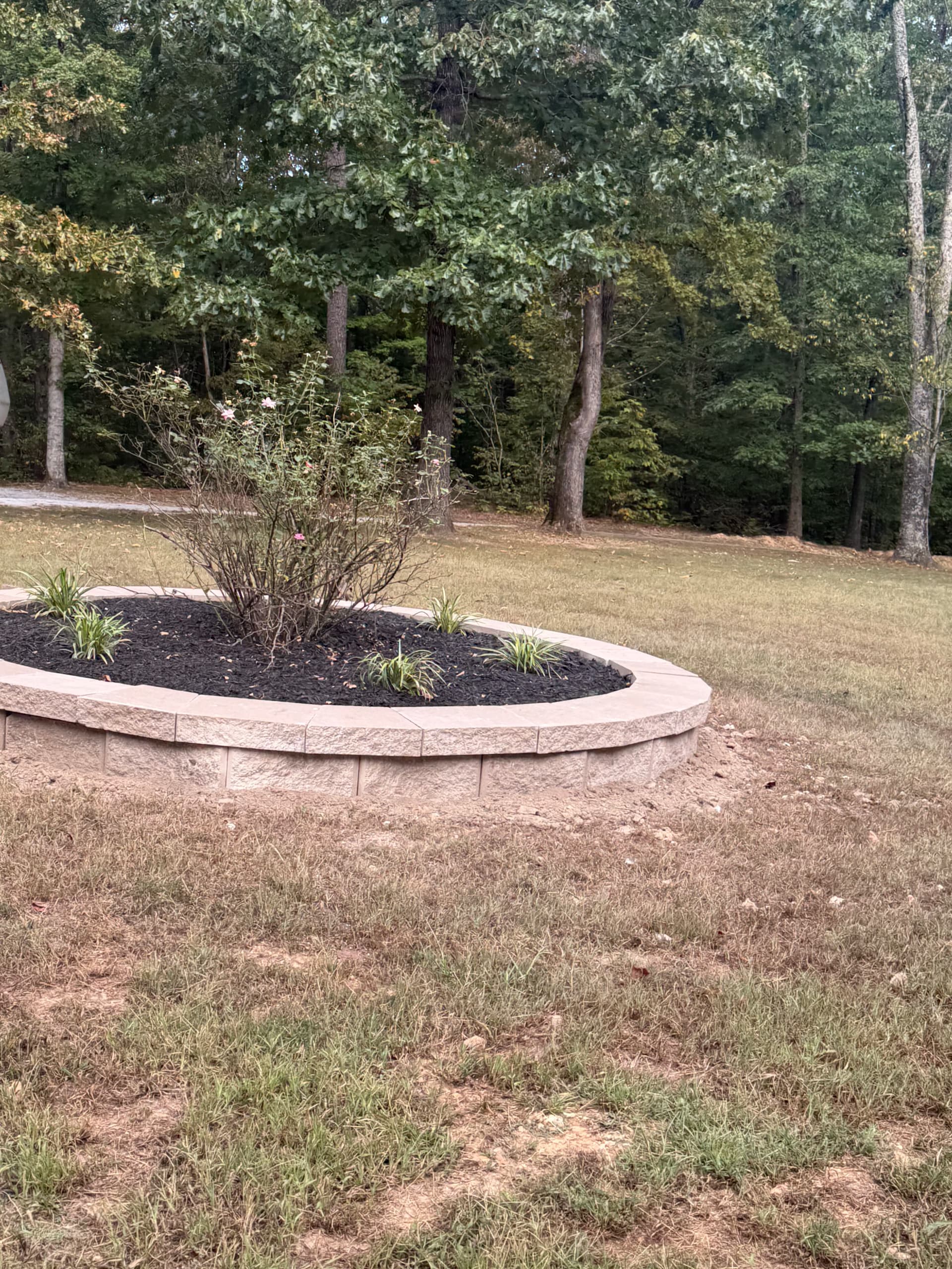 Gallery photos for Retaining Wall Features and Landscaping at a Contractor's Personal Home: Image #1