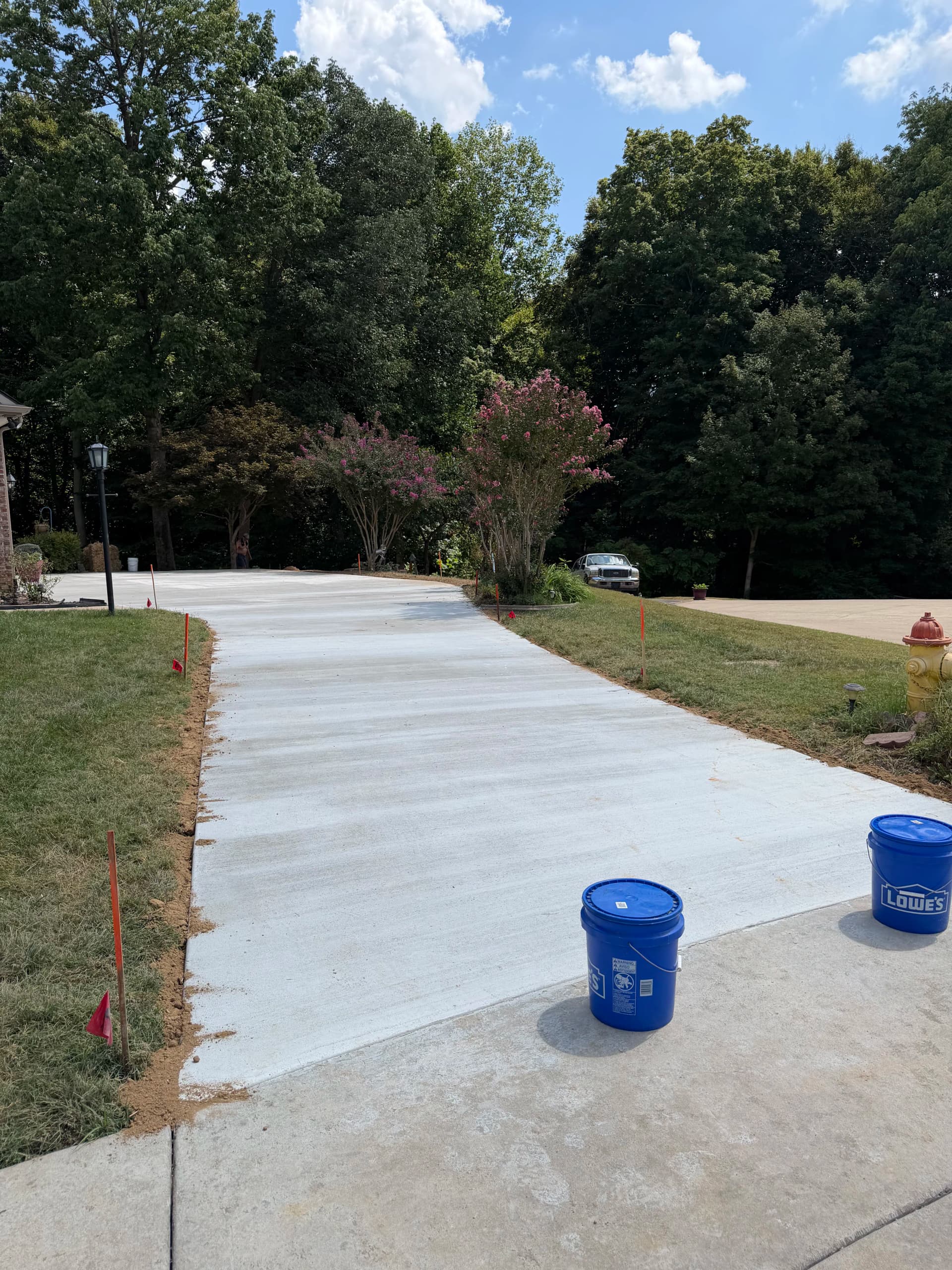 Fresh Concrete Driveway Pour in Clarksville Tennessee image