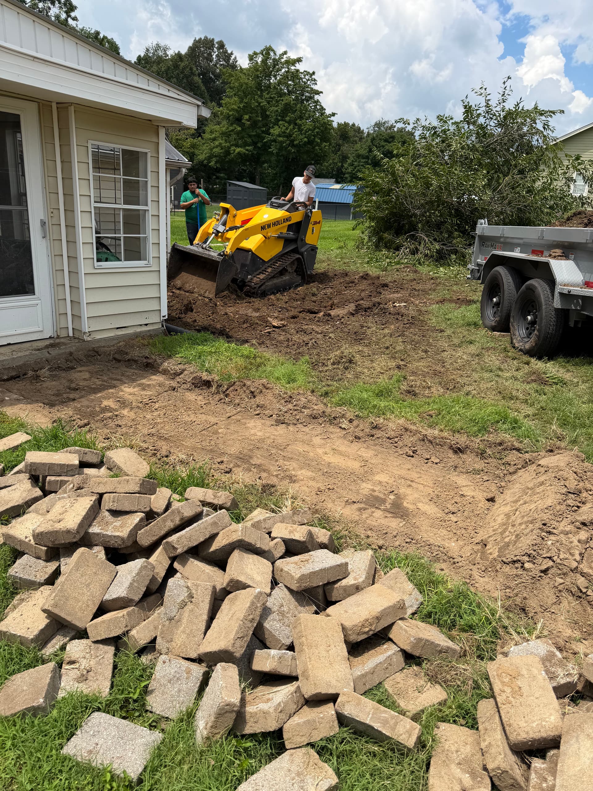 Gallery photos for Hardscape Groundwork Underway in Burns and Dickson TN: Image #1